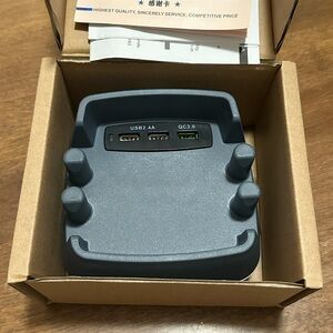 Gray USB Charger with Multiple Ports